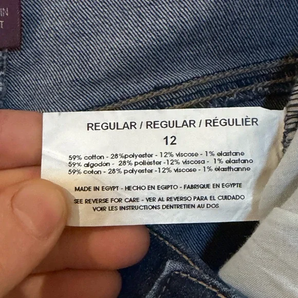 Gloria Vanderbilt Wide-Leg Jeans - Dark Blue - Picture 4 of 4